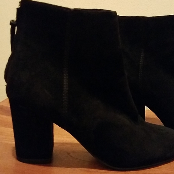 Steve Madden Black Suede Boots - Picture 3 of 6